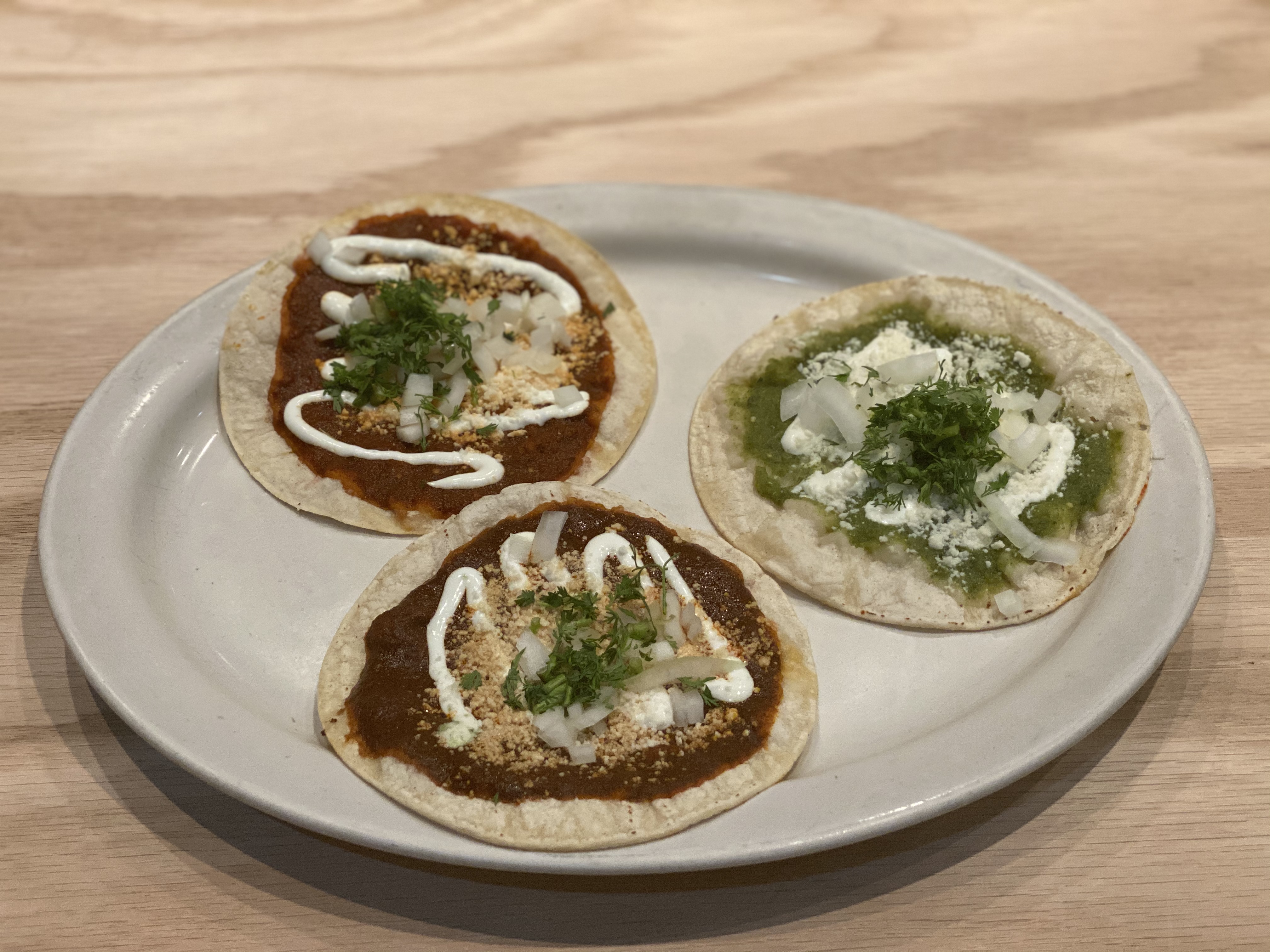 Order Regulares Chalupa food online from Puebla Seafood store, Jackson Heights on bringmethat.com
