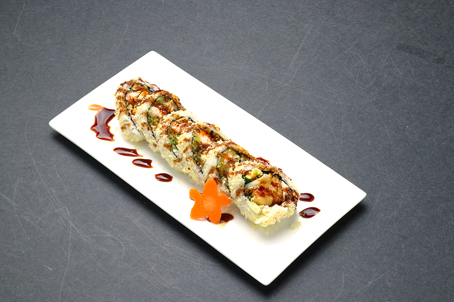 Order SALMON Tempura Roll food online from Hikari Sushi & Grill store, Frisco on bringmethat.com