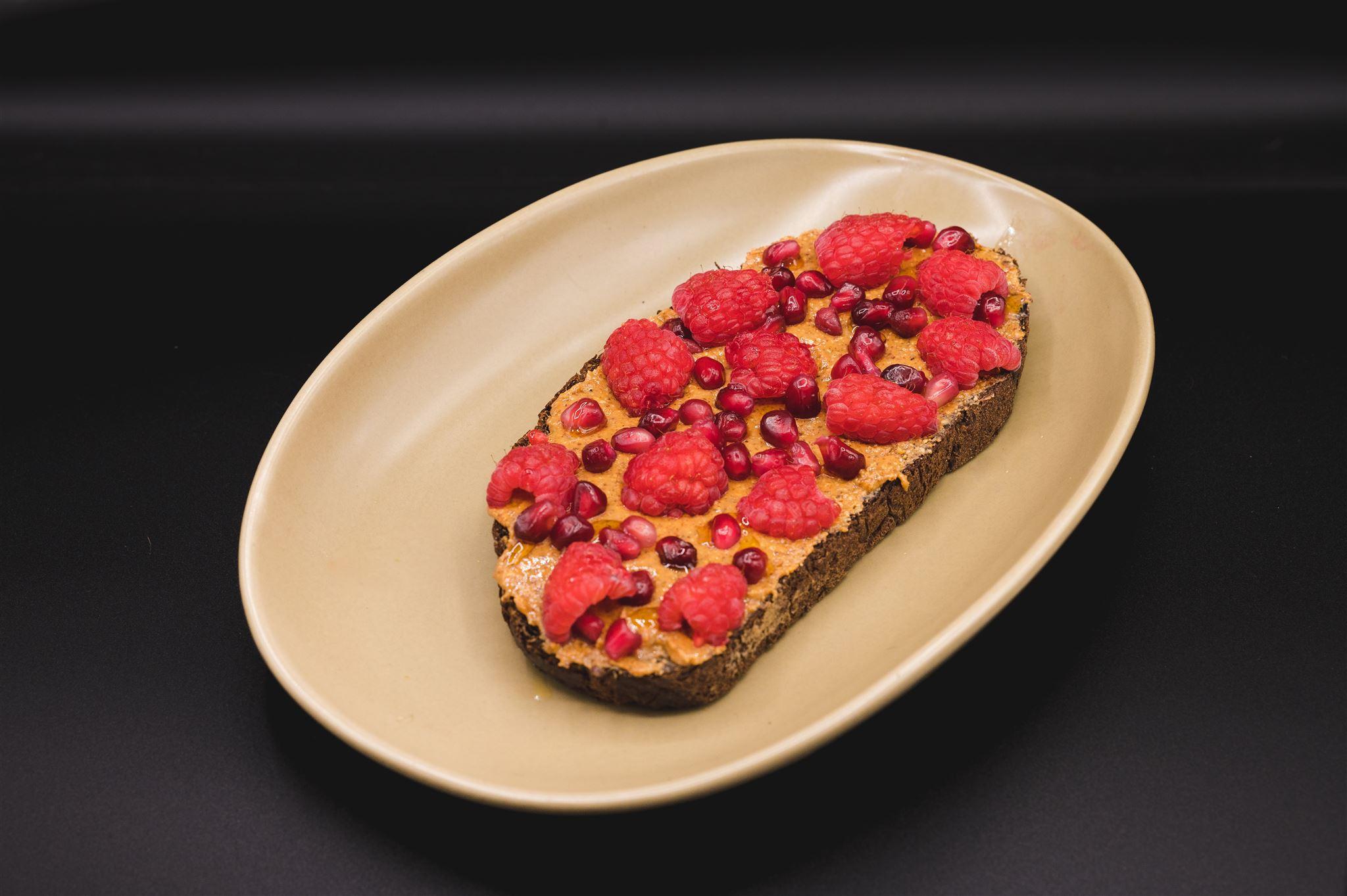 Order Almond buttter toast food online from Zeleno store, Washington on bringmethat.com