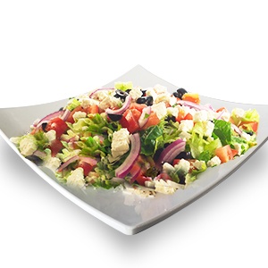 Order Greek Salad food online from Pizza Man store, North Hollywood on bringmethat.com