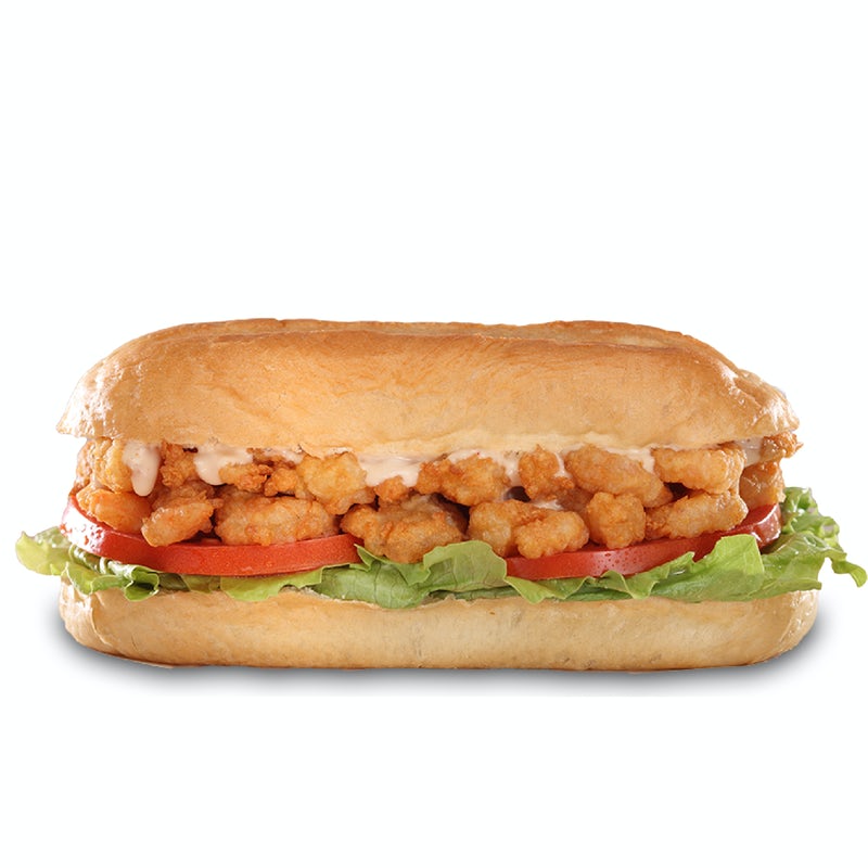 Order Shrimp Po' Boy food online from Hwy 55 Burgers Shakes & Fries store, Garner on bringmethat.com