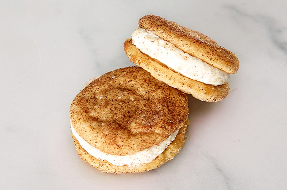 Order Cinnabon® Mini Cookie Sandwiches – 2ct food online from Mcalister Deli store, Dallas on bringmethat.com