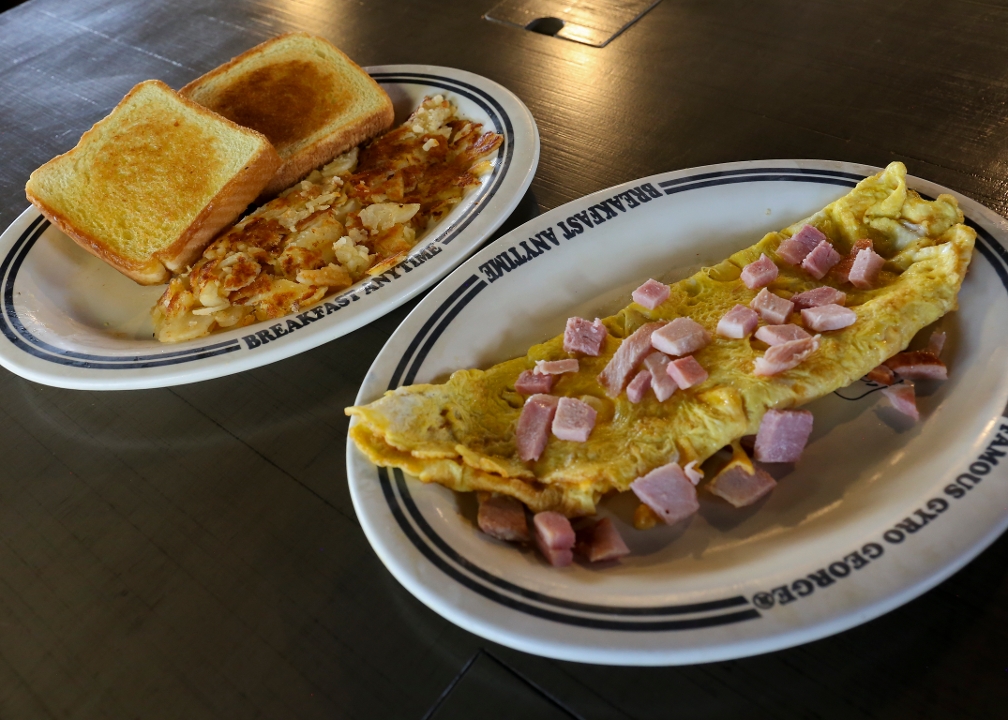Order Ham & Cheese Omelet food online from Gyro George store, Euclid on bringmethat.com