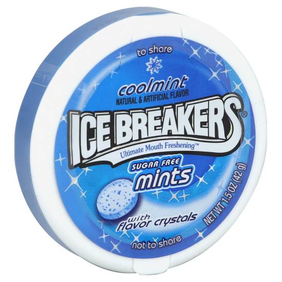 Order Ice Breakers Mints Sugar Free with Flavor Crystals Coolmint (1.5 oz) food online from Rite Aid store, Yamhill County on bringmethat.com