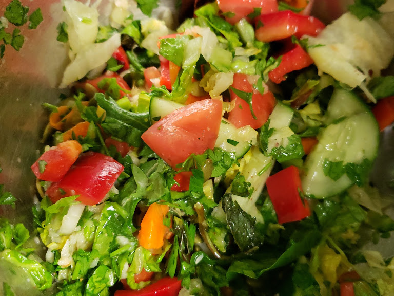 Order 1. Syrian Salad food online from Icreate Cafe store, Pottstown on bringmethat.com