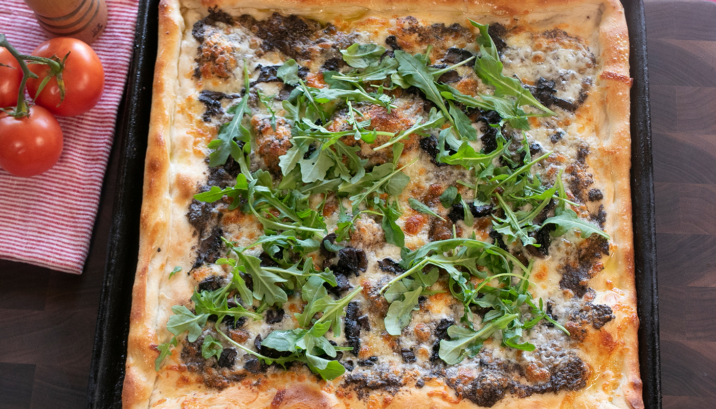 Order Truffle Mushroom Pizza  food online from Russo's Pizza store, Austin on bringmethat.com