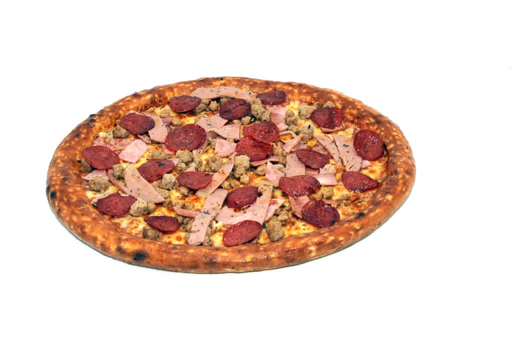 Order Mover's Meat Lover's Pizza food online from Pizza Movers & Calzones store, Washington on bringmethat.com