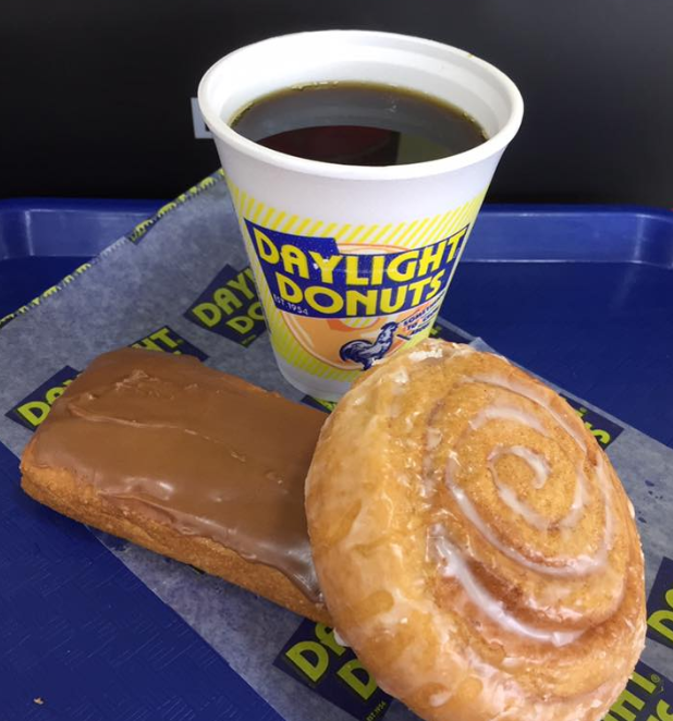 Order 1 Regular Coffee and 2 Donuts food online from Daylight Donuts store, Port Neches on bringmethat.com