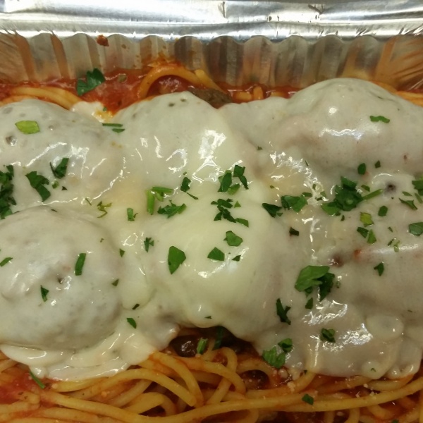 Order Meatball Parmigiana Pasta food online from Pepi Pizza store, Somerville on bringmethat.com
