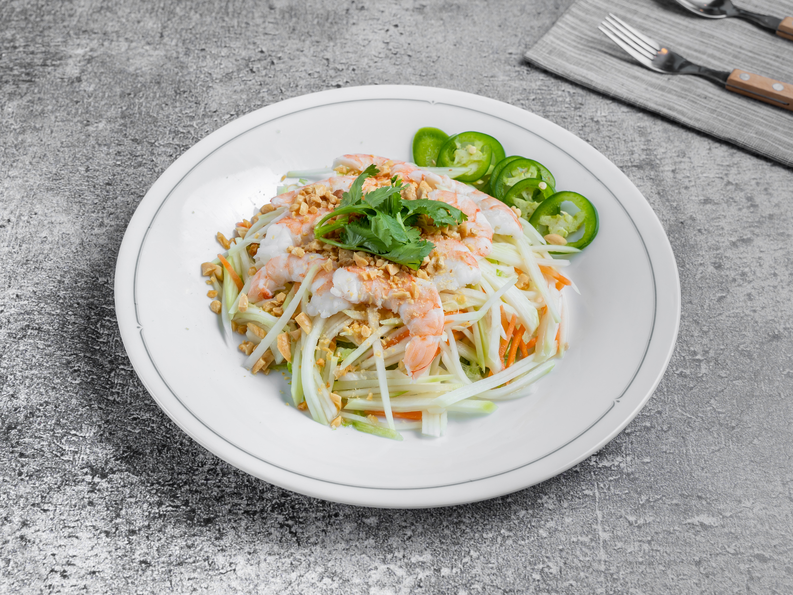 Order Shrimp  Papaya Salad food online from Ha Long Bay store, Long Island City on bringmethat.com
