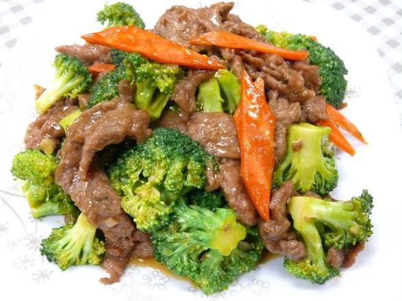 Order Stir Fried Beef with Broccoli (西蘭花炒牛肉) food online from Chili Rush store, Mesa on bringmethat.com