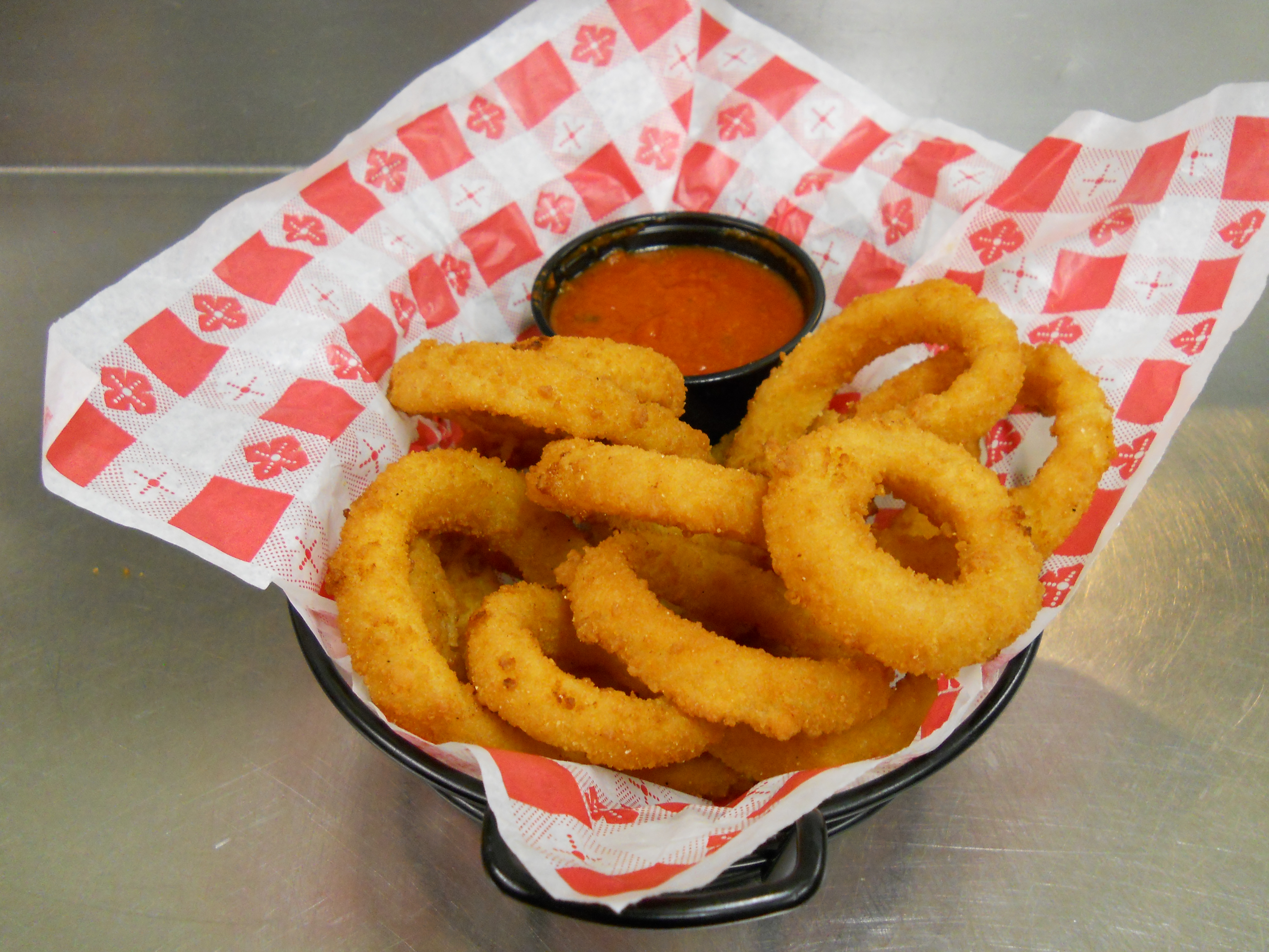 Order Onion Rings food online from Aurelio's Pizza store, Tinley Park on bringmethat.com