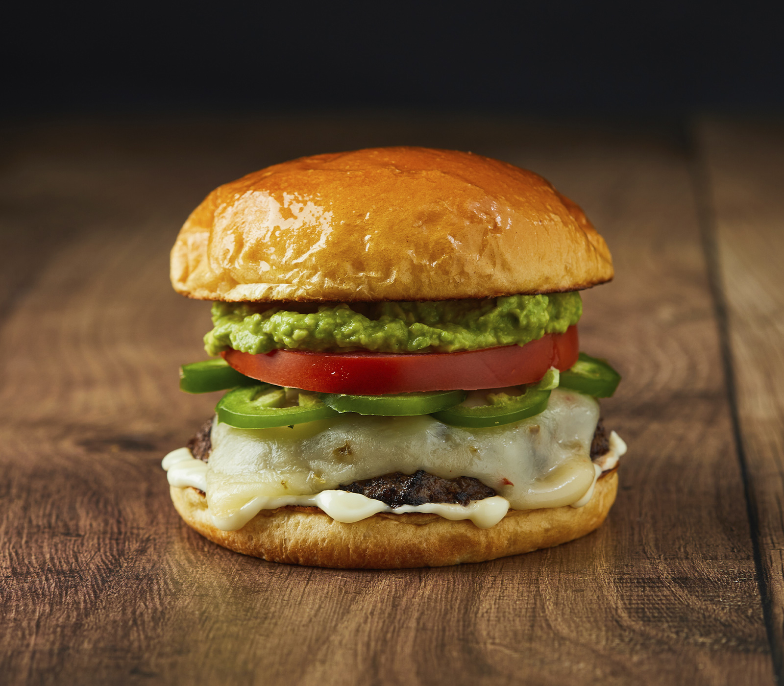 Order The Spicy Guacamole Burger food online from Gourmet Burger store, San Diego on bringmethat.com