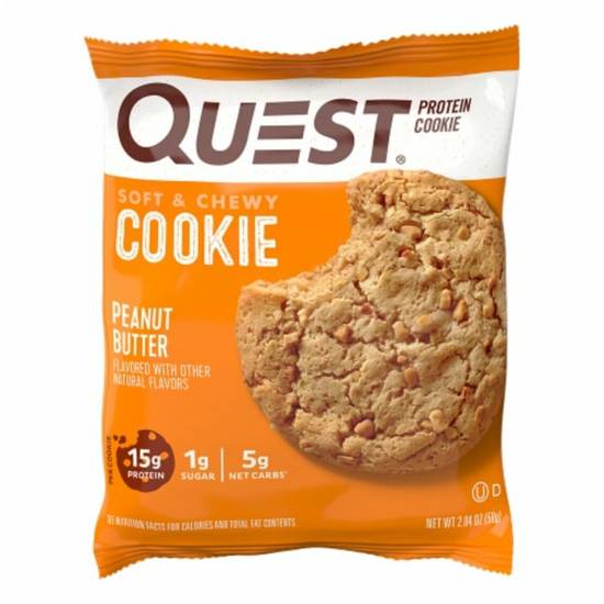 Order Quest Protein Cookie - Peanut Butter food online from IV Deli Mart store, Goleta on bringmethat.com