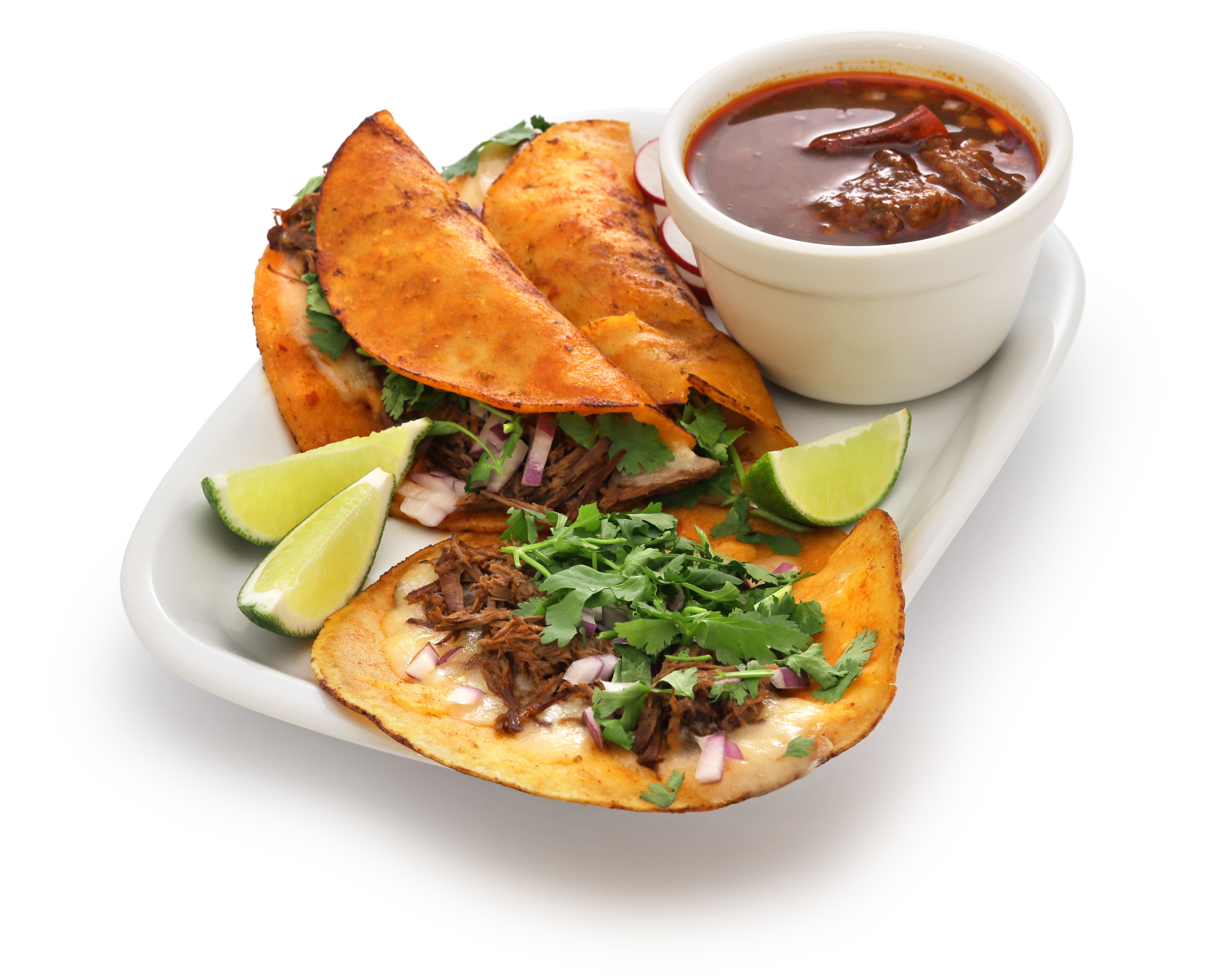 Order Quezabirria Each $4.99 food online from Carnitas Michoacan store, Seattle on bringmethat.com