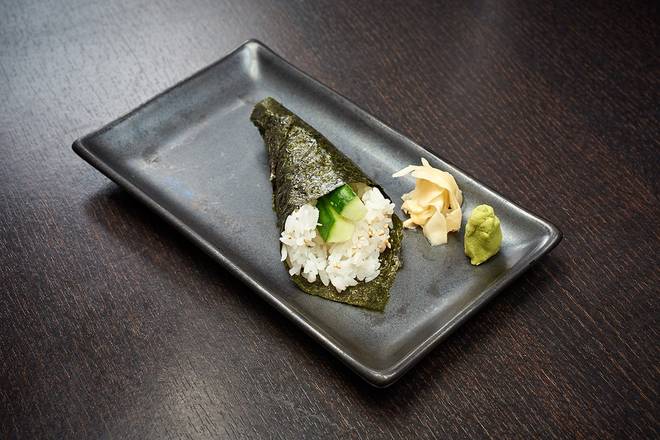 Order CUCUMBER HAND ROLL  food online from RA Sushi store, Leawood on bringmethat.com