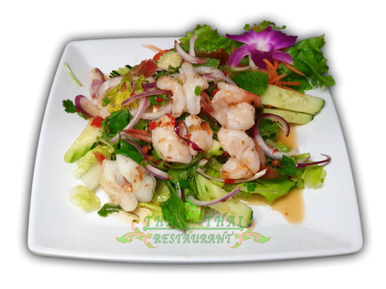 Order A20. Shrimp Salad food online from Thai Thai Restaurant store, Fallbrook on bringmethat.com