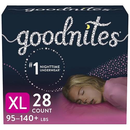 Order GoodNites Girls' Nighttime Bedwetting Underwear XL - 9.0 ea food online from Walgreens store, Naperville on bringmethat.com