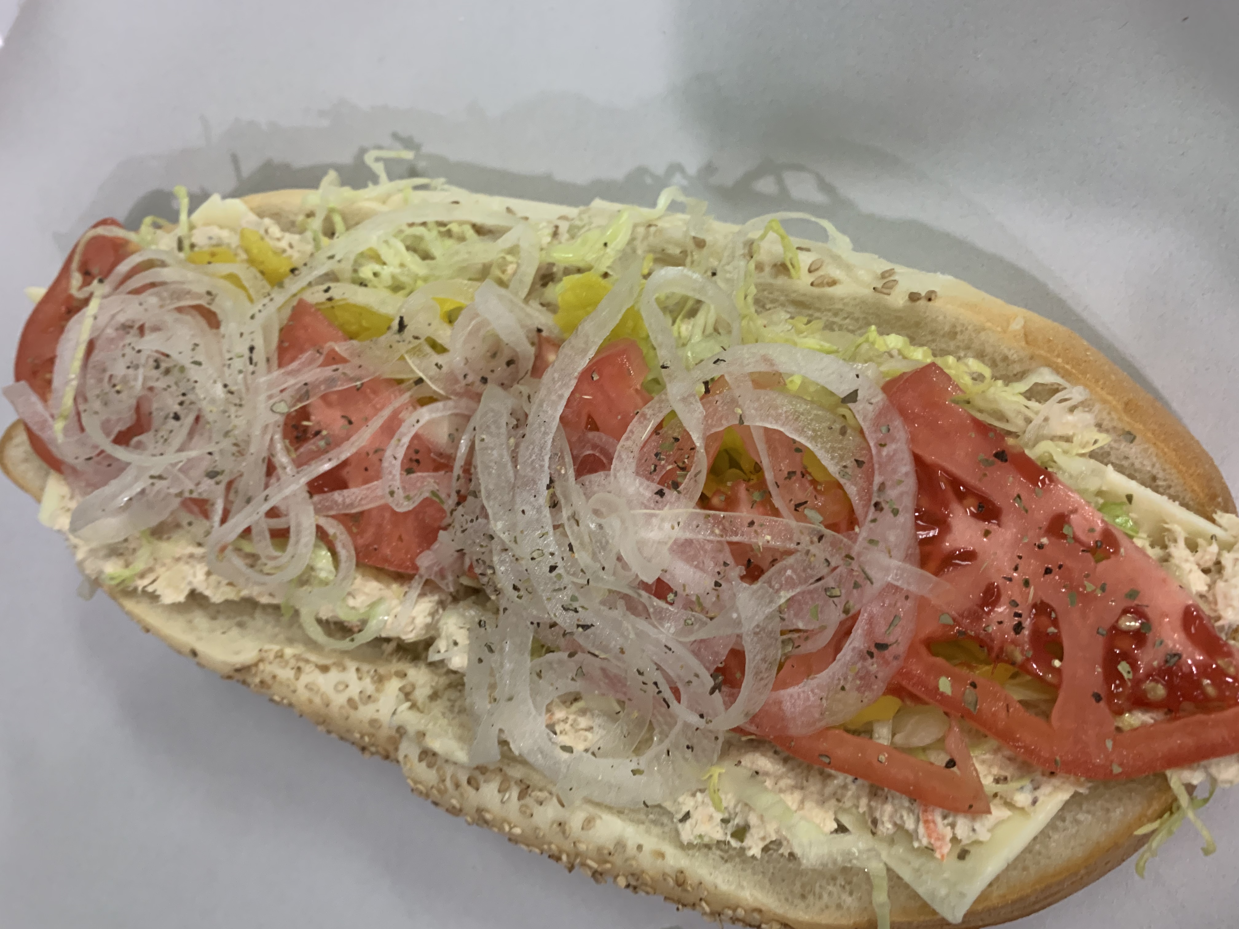 Order Tuna and Cheese Hoagie food online from Township Line Pizza store, Drexel Hill on bringmethat.com