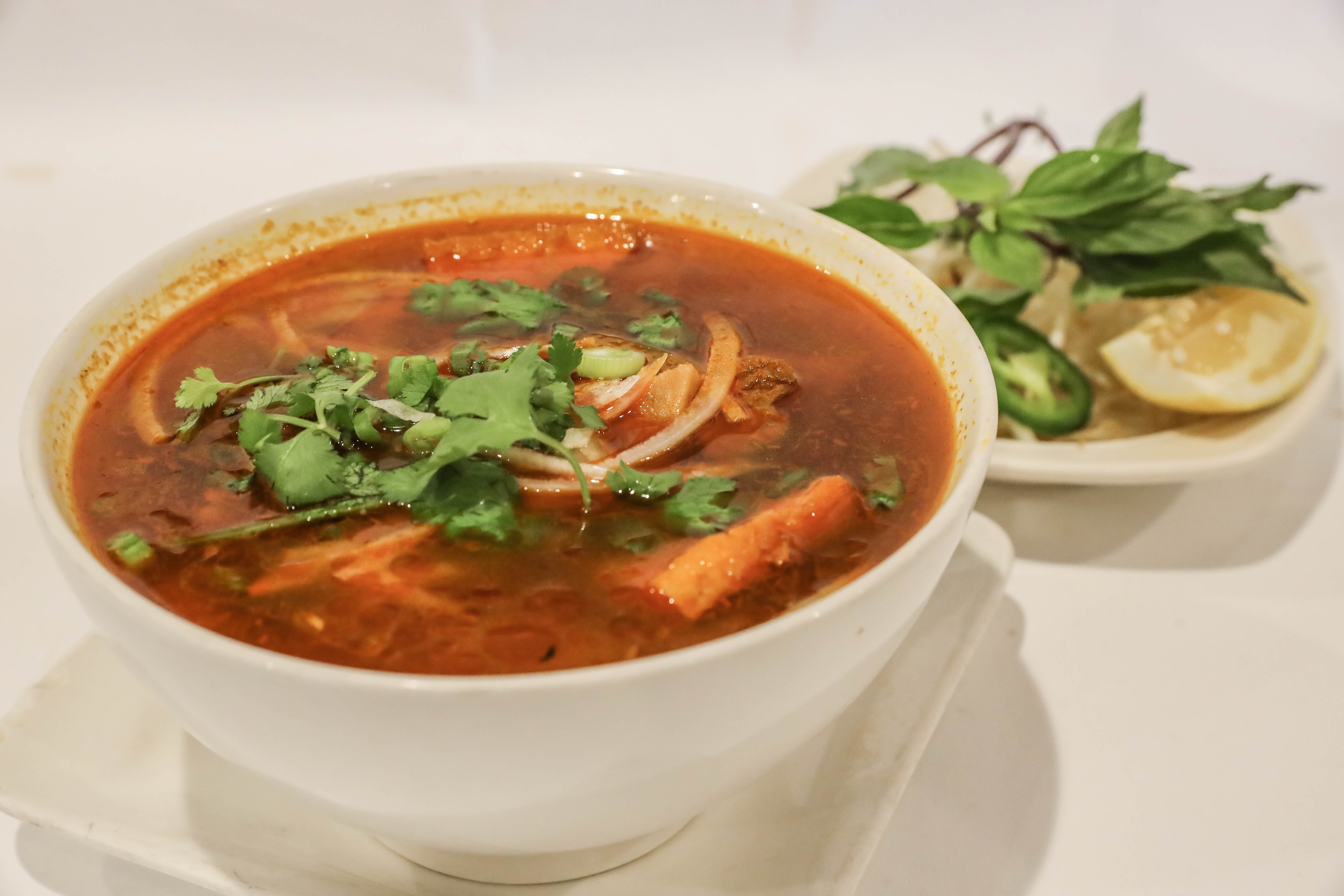 Order N16. Spicy Noodle Soup food online from Eathai Restaurant store, Pleasanton on bringmethat.com