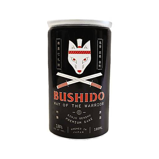 Order Bushido "Way of the Warrior" Sake Can (180 ML) 123563 food online from Bevmo! store, Torrance on bringmethat.com