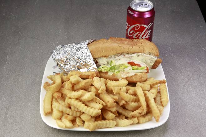 Order Fish Sandwich Combo food online from Amazing Wings store, Stone Mountain on bringmethat.com