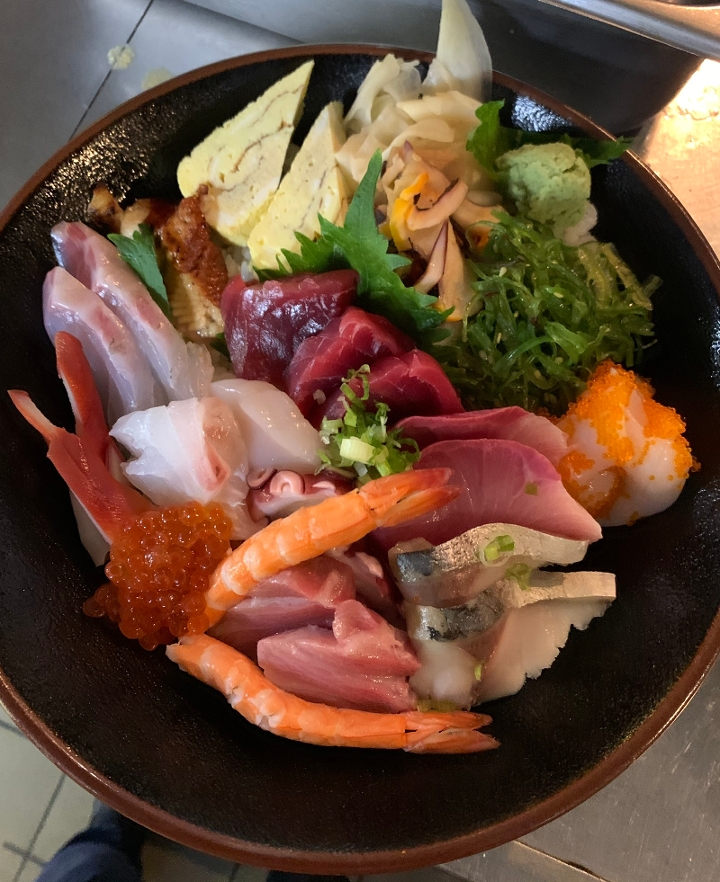 Order Chirashi Sushi Rice Bowl food online from Ru San store, Charlotte on bringmethat.com