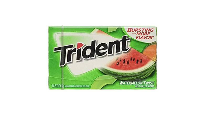 Order Trident Sugar Free Chewing Gum Watermelon Twist, 14 Sticks food online from Trumbull Mobil store, Trumbull on bringmethat.com
