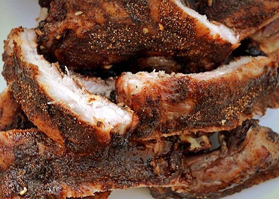 Order Full Rack Baby Back Ribs with 1 Side Lrg food online from Nevada Chicken Cafe store, Las Vegas on bringmethat.com