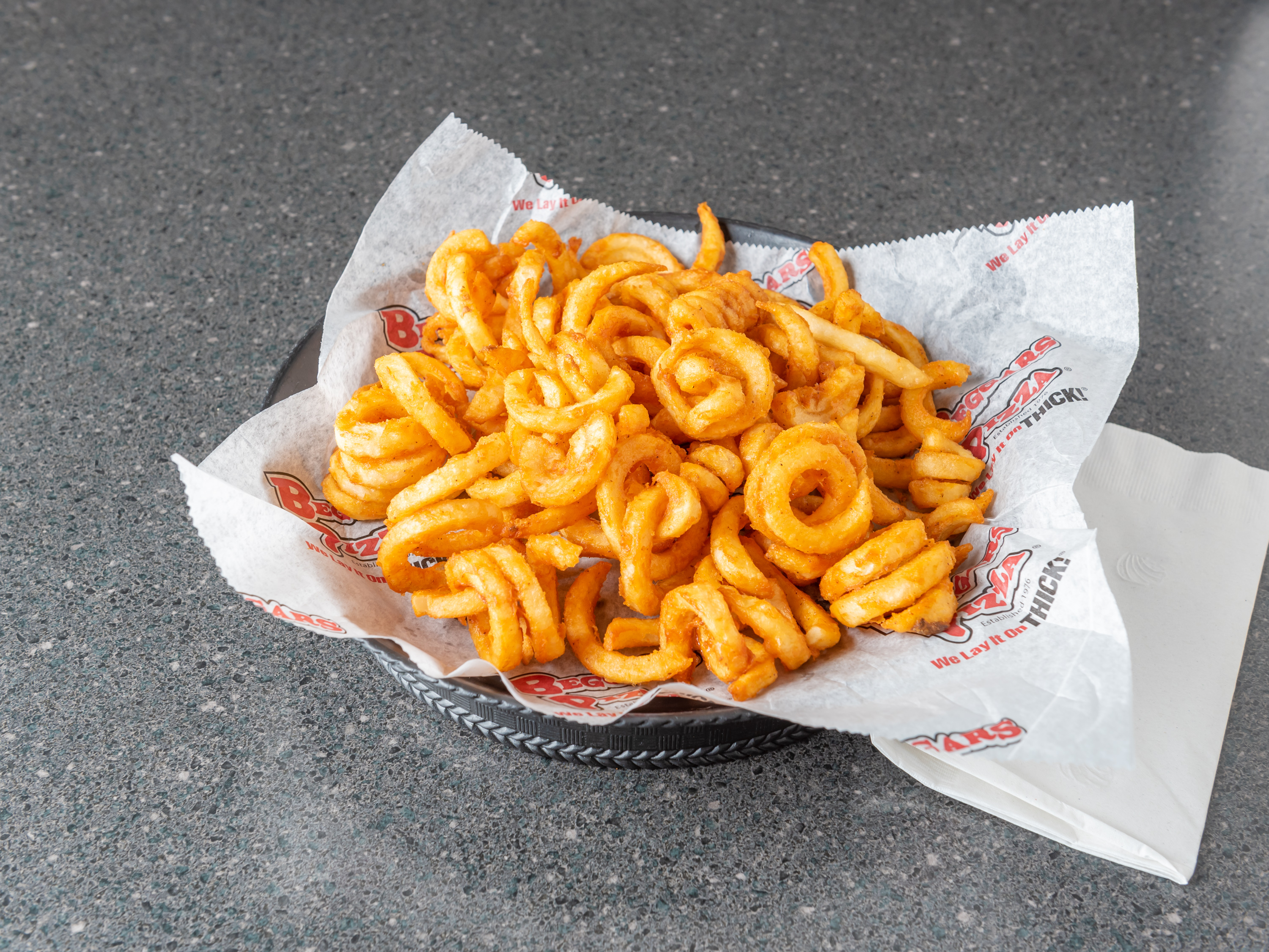 Order Curly Fries food online from Beggars Pizza store, Richton Park on bringmethat.com