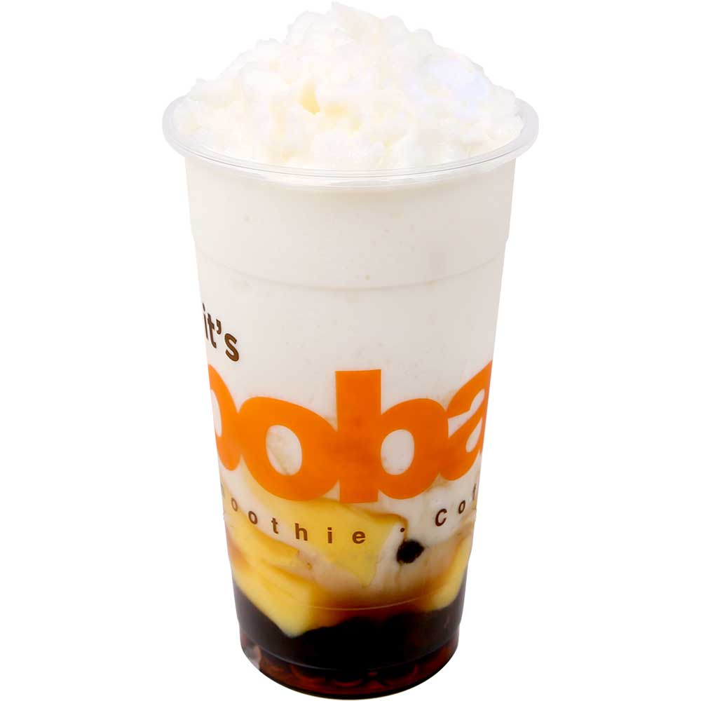 Order #2 Frosty Milk with Honey Boba and Pudding food online from Boba Time store, Buena Park on bringmethat.com