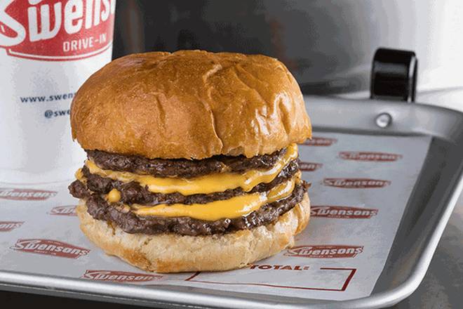 Order Triple Cheeseburg food online from Swensons Drive-In store, Seven Hills on bringmethat.com