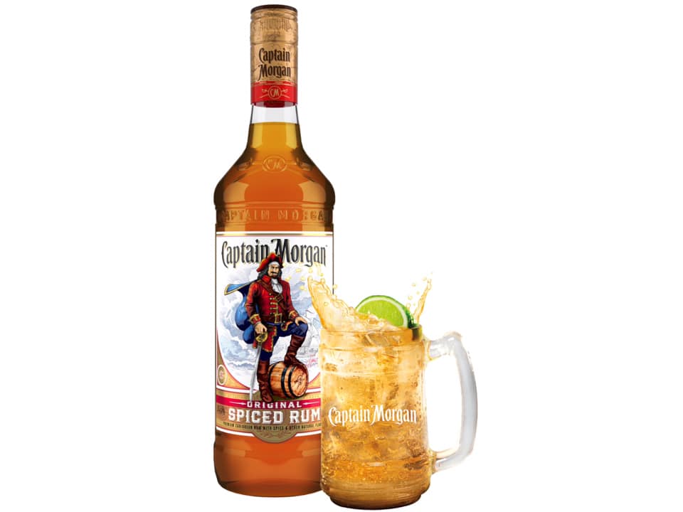 Order Captain Morgan Spiced Rum food online from Fort Hill Liquor Store store, Rochester on bringmethat.com
