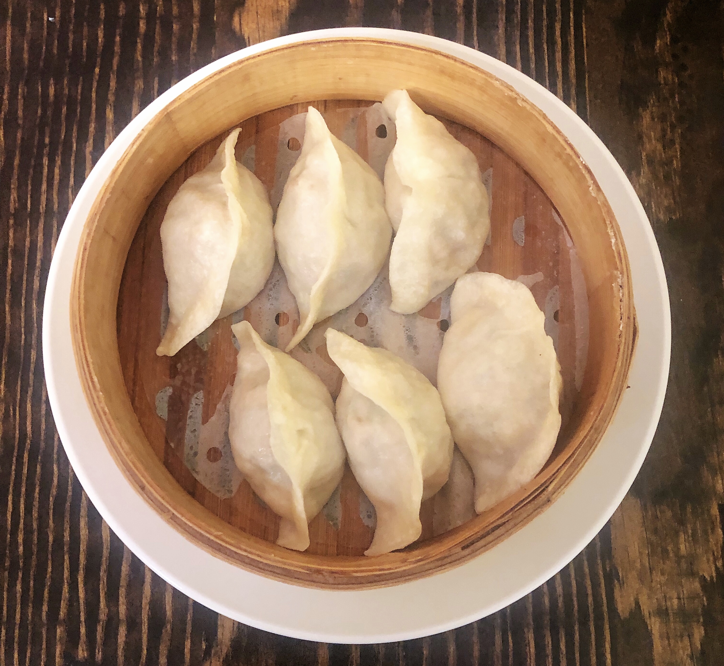 Order 1. Pork Steamed Dumpling 猪肉蒸饺 food online from Dumpling Tea store, Santa Fe on bringmethat.com