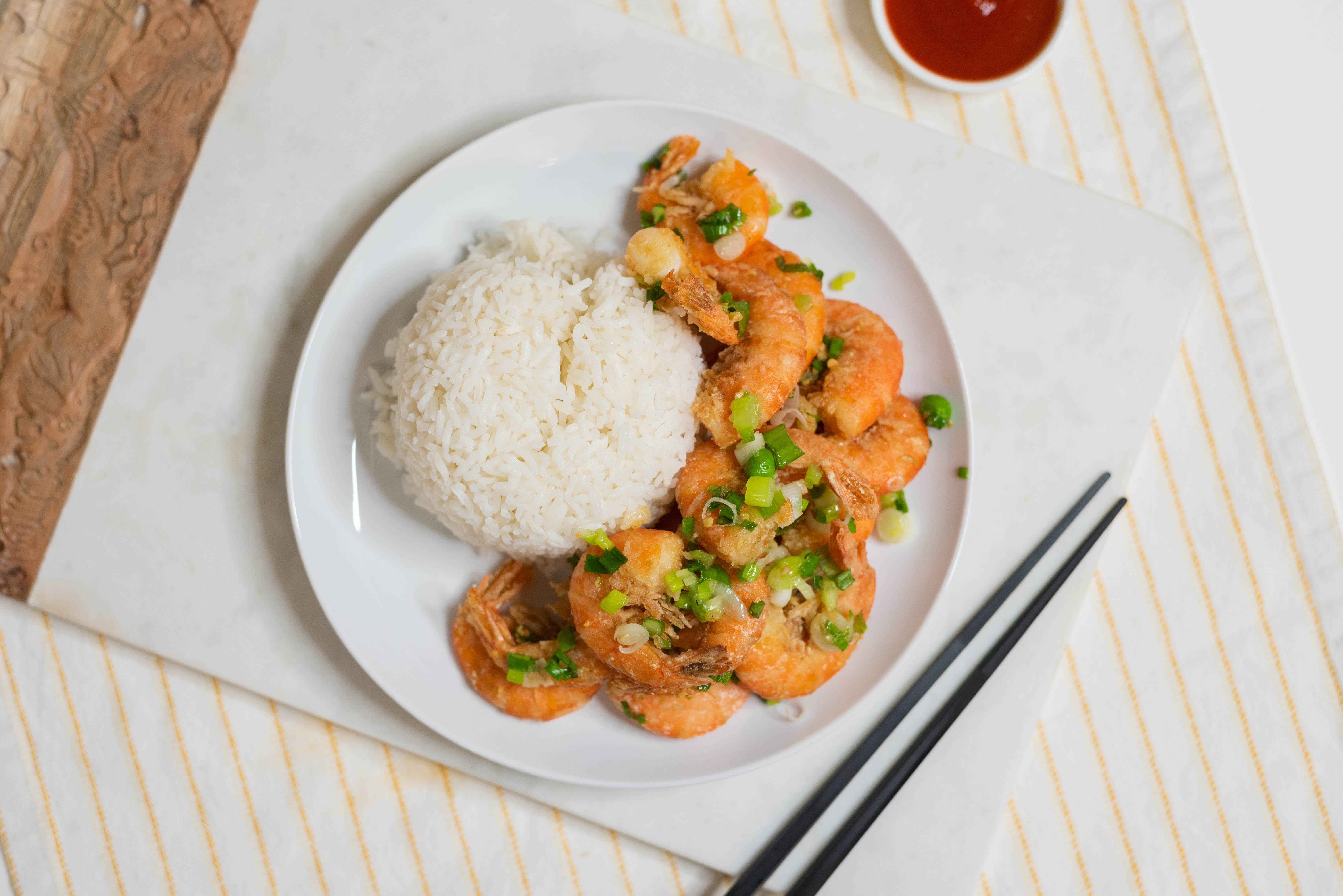 Order Salt and Pepper Shrimp food online from Louie Chinese Cuisine store, Los Angeles on bringmethat.com