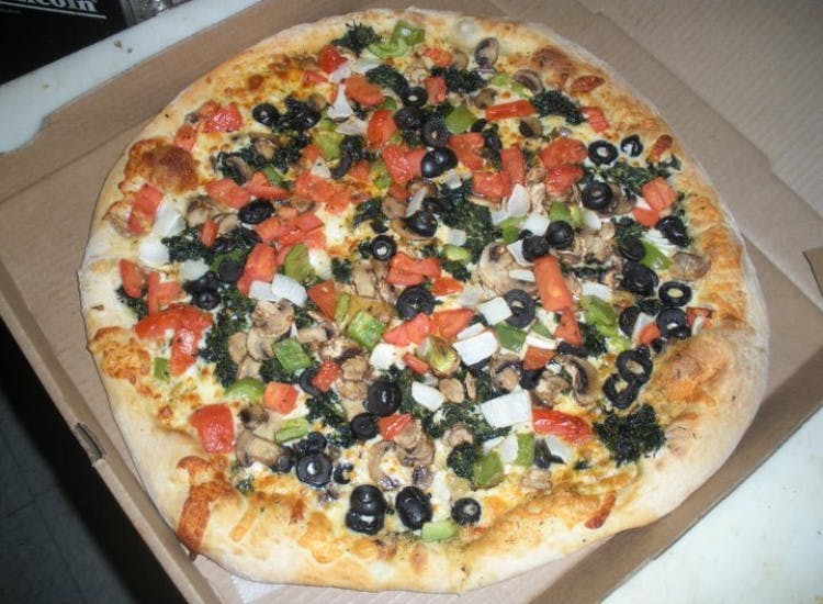 Order Veggie Pizza - Large 14" (10 Cut) food online from Giovanni's Pizza & Pasta store, Pittsburgh on bringmethat.com