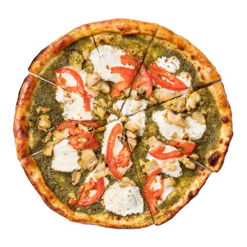 Order Pesto Chicken Pizza food online from Rapid Fire Pizza store, Greenville on bringmethat.com