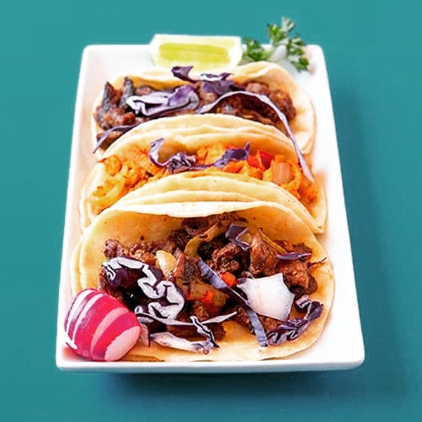 Order Beef Tikka Taco food online from Indimex Eats Indian Restaurant store, Los Angeles on bringmethat.com