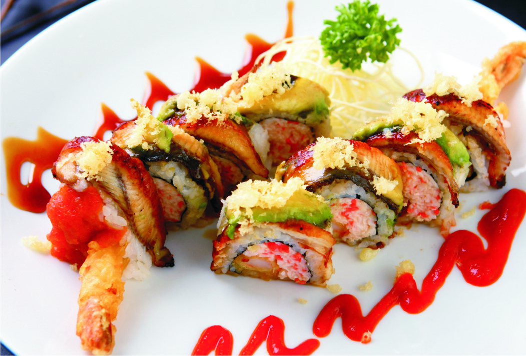 Order 43. Dragon Roll food online from I Love Sushi store, Santa Clarita on bringmethat.com
