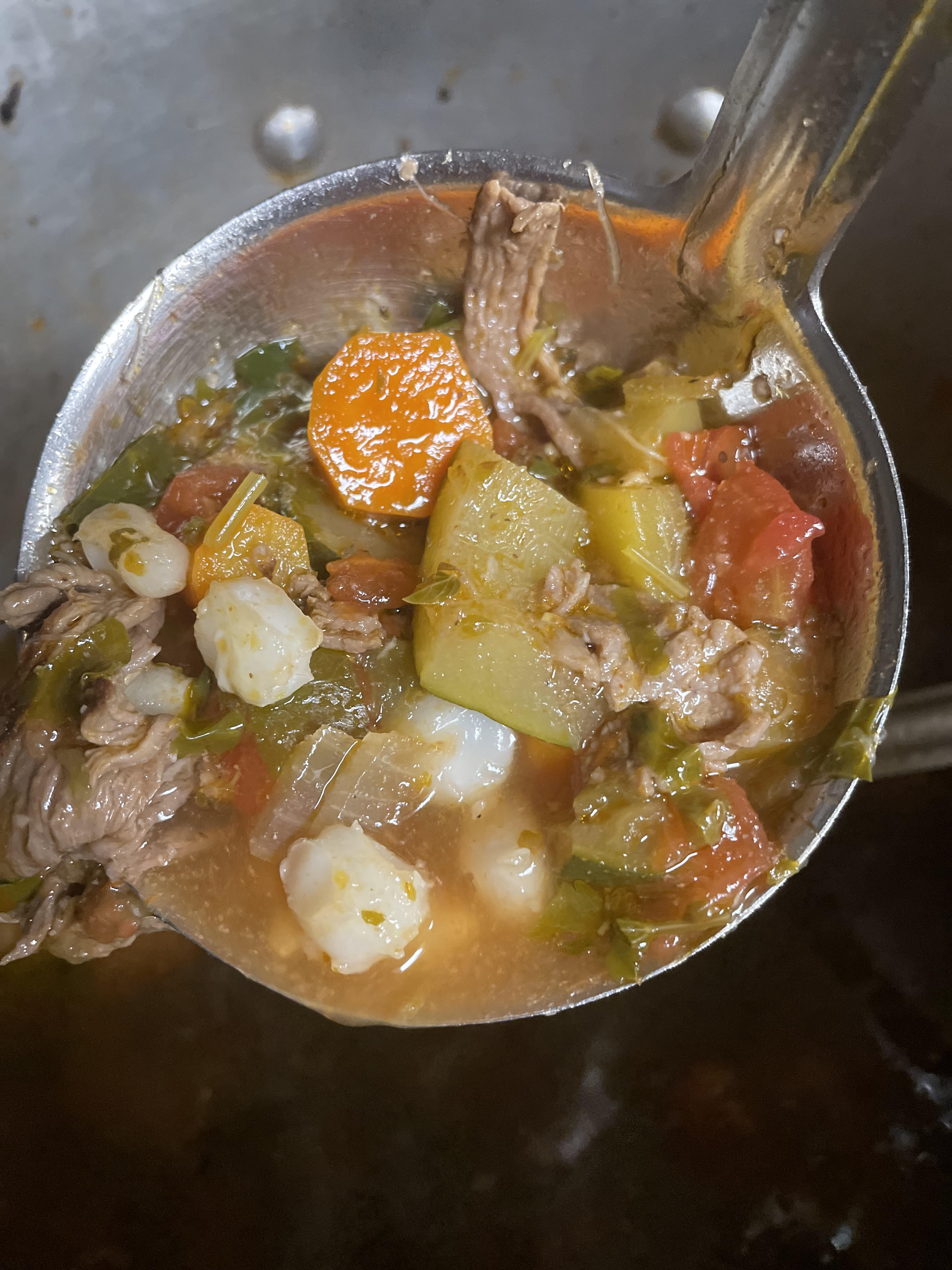 Order Caldo de Res food online from Trini Mexican Carry Out store, New Baltimore on bringmethat.com