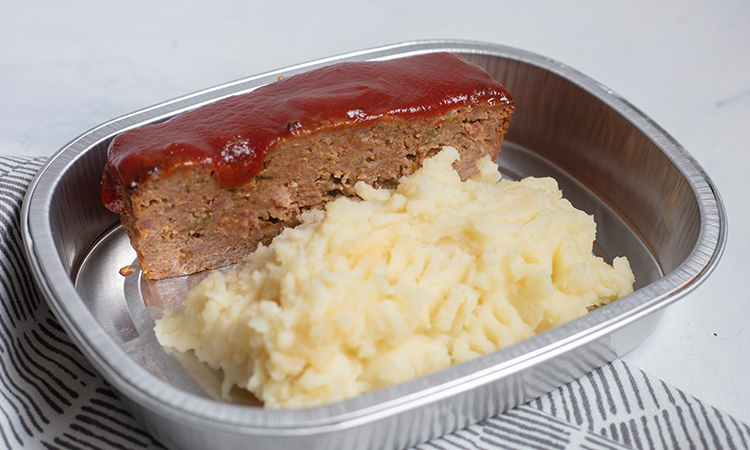 Order Meatloaf & Mashed Potatoes Single food online from Elephants Delicatessen At World Trade Center store, Portland on bringmethat.com