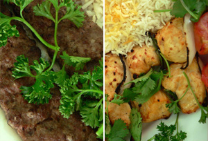Order Emir's Platter food online from Shiraz Shish Kabob store, College Station on bringmethat.com