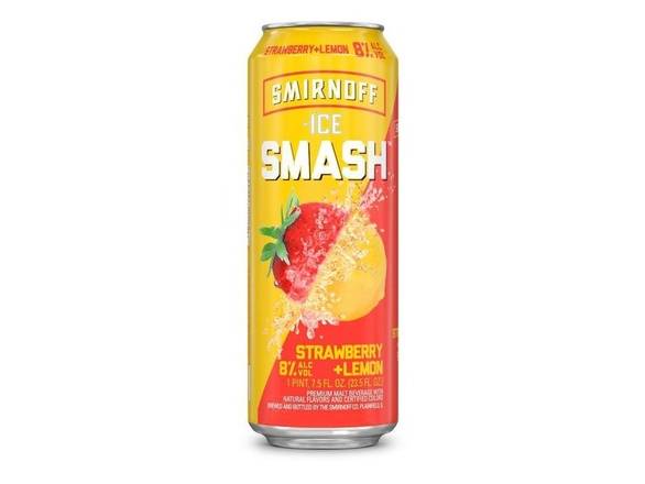 Order Smirnoff Ice Smash Strawberry + Lemon - 23.5oz Can food online from Jenny Liquors store, Mt Prospect on bringmethat.com