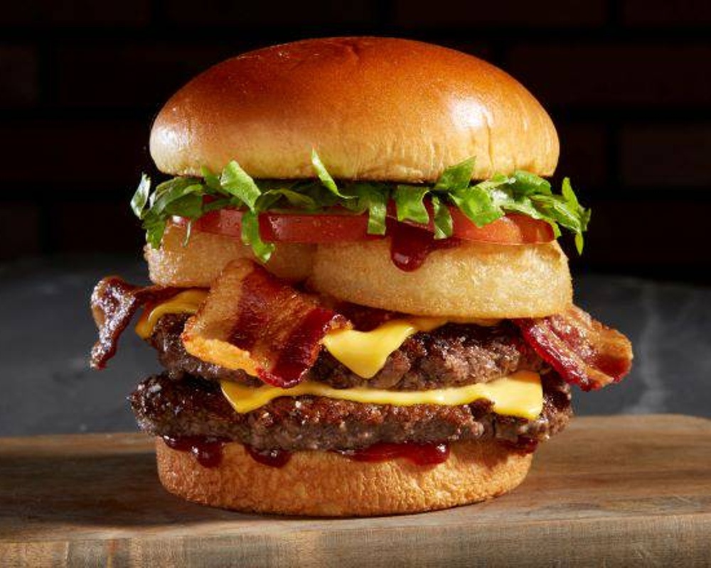 Order BBQ BACON TRIBECA BURGER food online from Nathan's Famous store, Lancaster on bringmethat.com