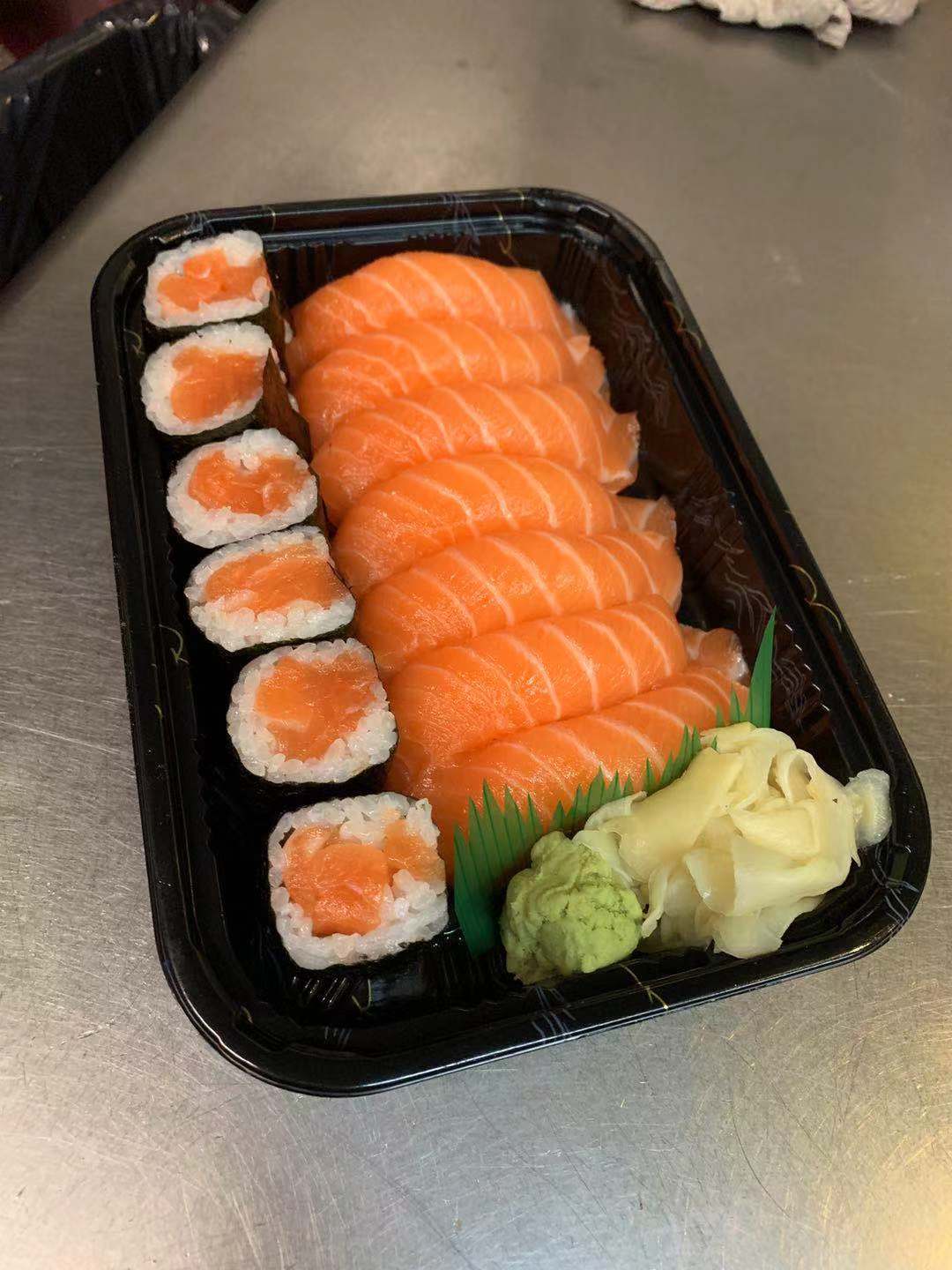 Order 107. Salmon Lover food online from Yummy sushi store, New York on bringmethat.com