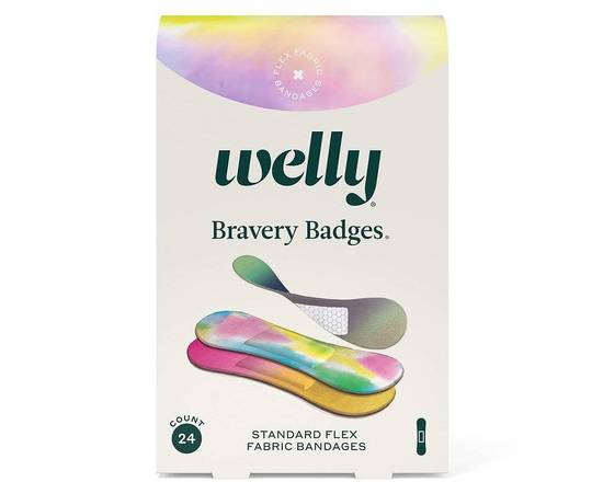 Order Welly's Colorwash Bravery Badges Refill (24 Bandages) food online from Trio Pharmacy store, Columbus on bringmethat.com
