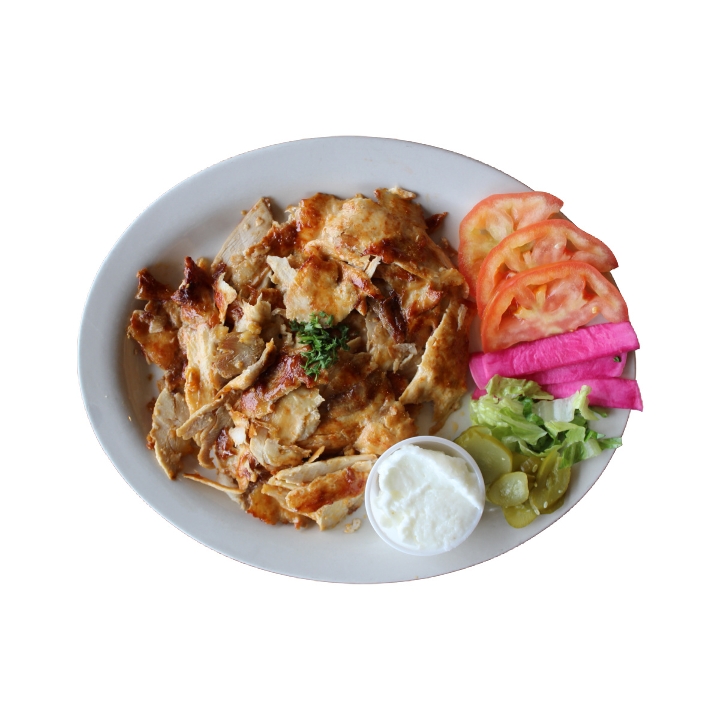 Order Chicken Shawarma Plate food online from Sidon Lebanese Grille & Bakery store, Toledo on bringmethat.com