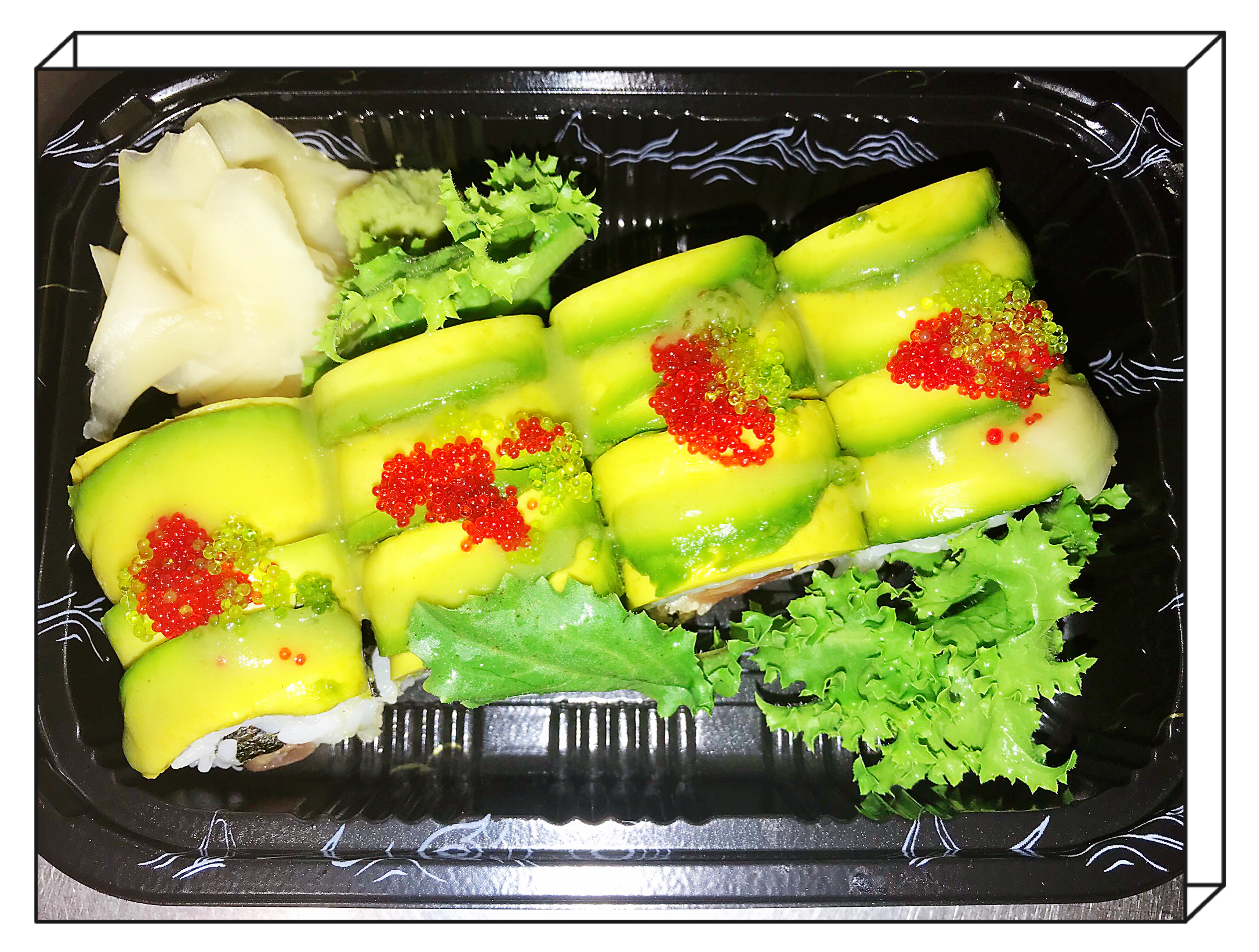 Order E. Wasabi Roll food online from Thai Lemongrass & Sakura Sushi store, New York on bringmethat.com