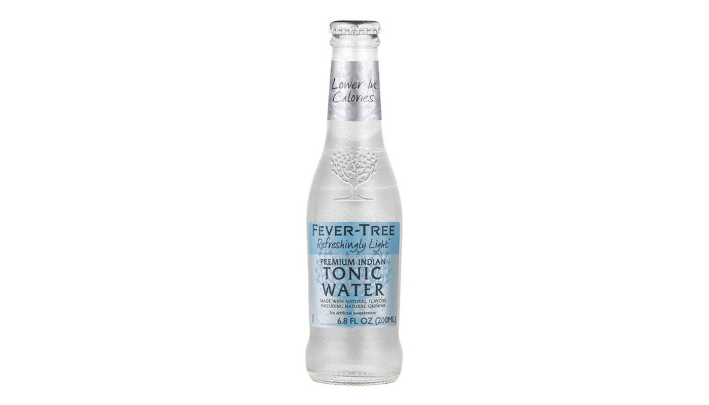 Order Fever-Tree Refreshingly Light Indian Tonic Water 4x 200ml Bottles food online from Robert Market store, Los Angeles on bringmethat.com