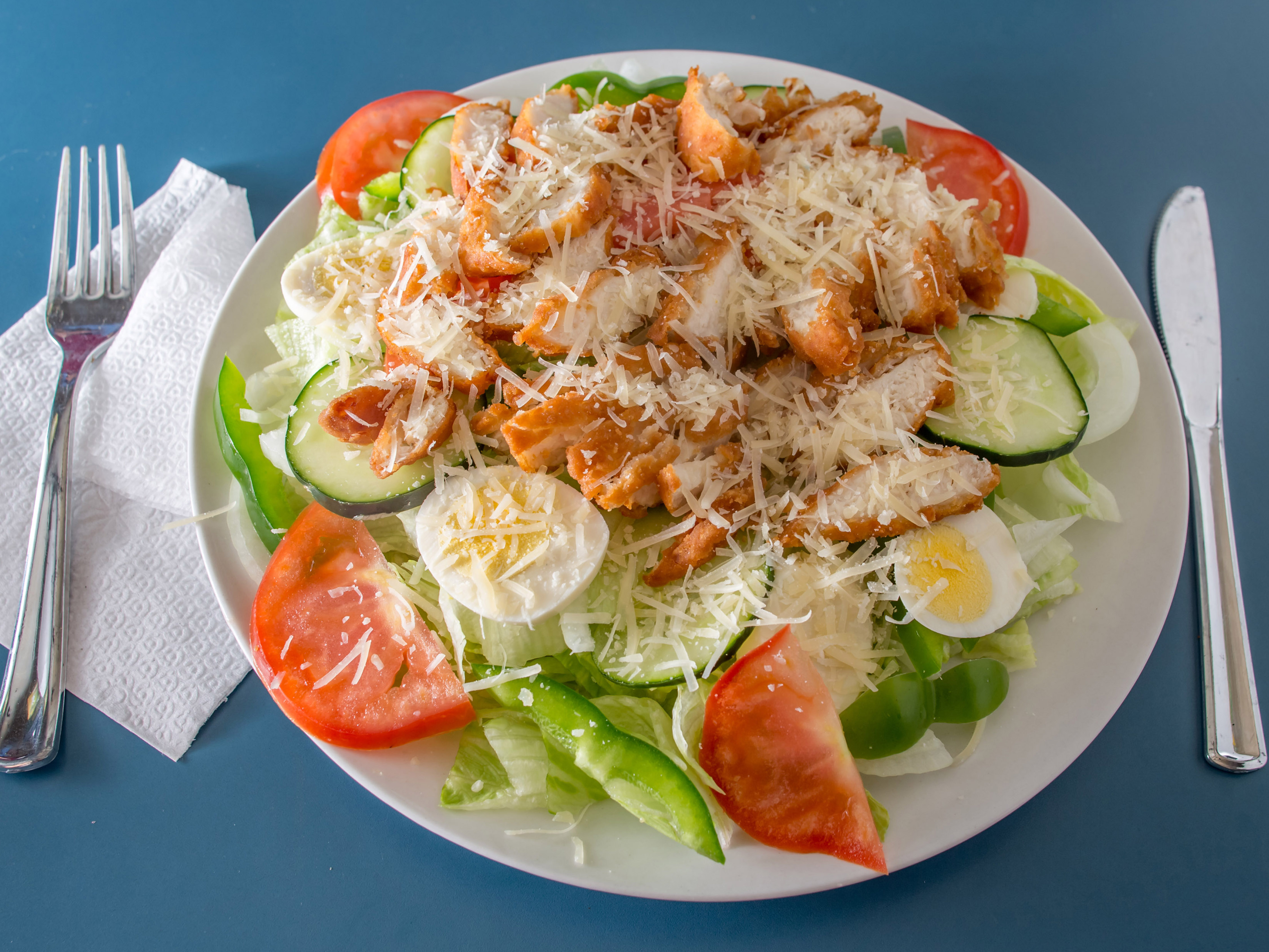 Order Chicken Finger Salad food online from Royal Pizza store, Philadelphia on bringmethat.com